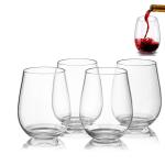 Shatterproof Plastic Stemless Wine Glasses 12Oz Dishwasher Safe