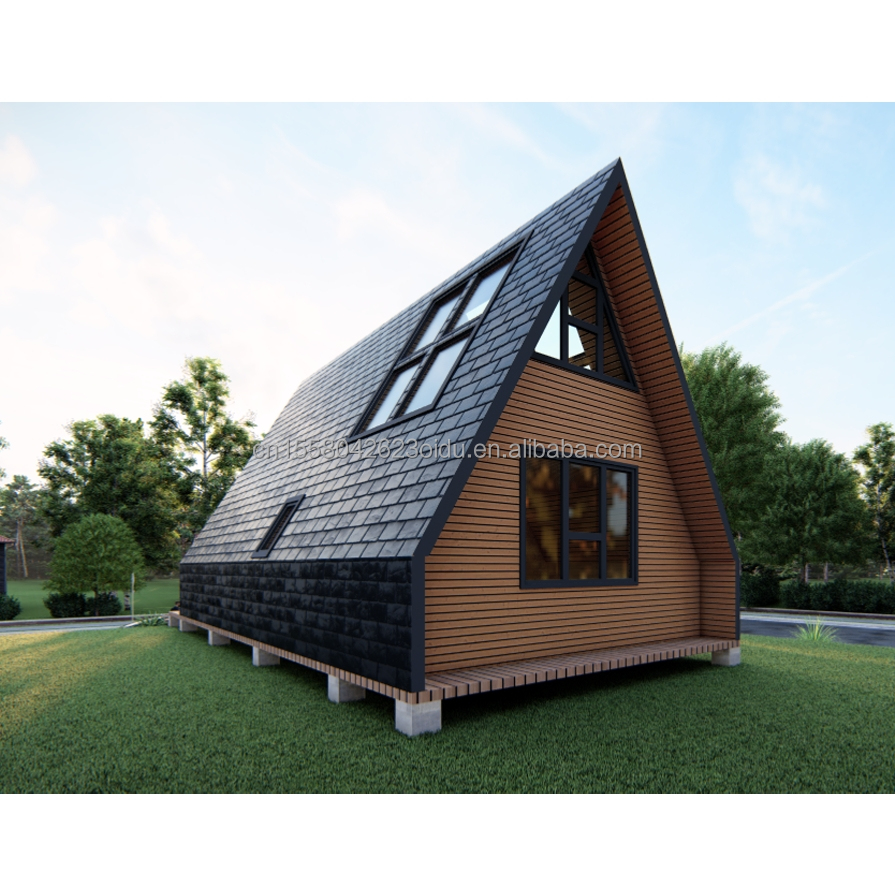 EU Bathroom Living Room Wooden Triangle Container with Sandwich Panel Door and Galvanized Steel Square Tubes Structure