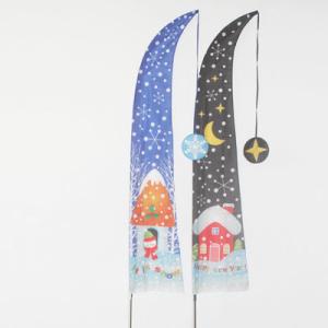 Quality Christmas Garden Flag snowing house wholesale