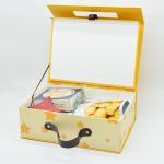Wholesale custom birthday suitcase shaped kids gift box magnet cardboard gift