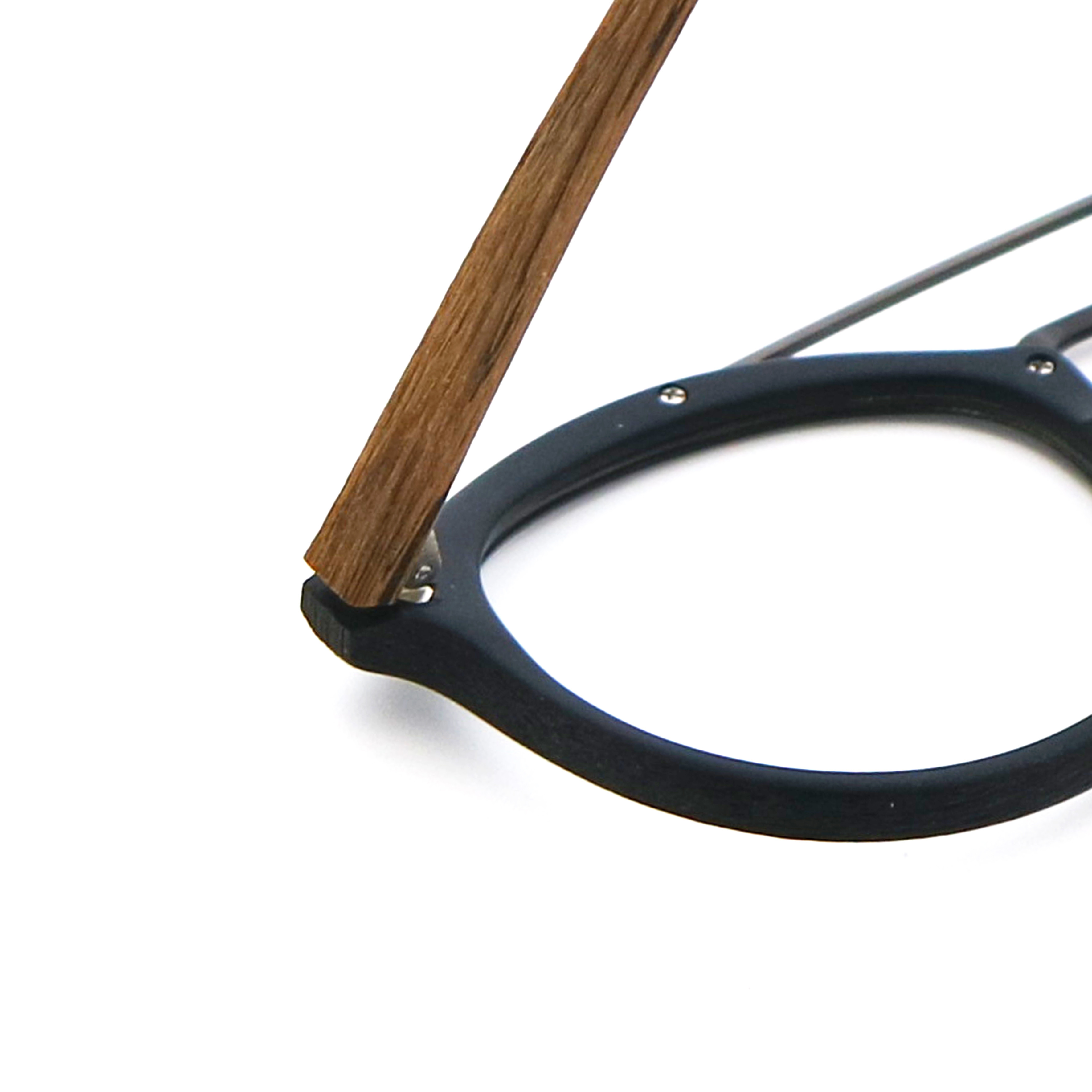 Elliptic Frame Stylish Wood Copy Acetate Glasses Frame MR 098.2