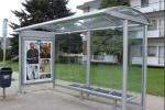 Anti Dust Stainless Steel Smoking Shelter , Heat Resistant Modern Bus Stop