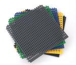 Soundproof Gray Interlocking Sports Tiles PP Interlocking Flooring