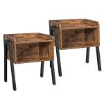 Nightstand Set for Sale, 2 of Nightstands Table, Industrial Bedside Table,