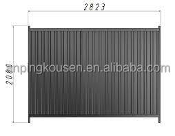 Pressure Treated Wood Type Heat Treated Iron Temporary Fencing for Maximum Privacy