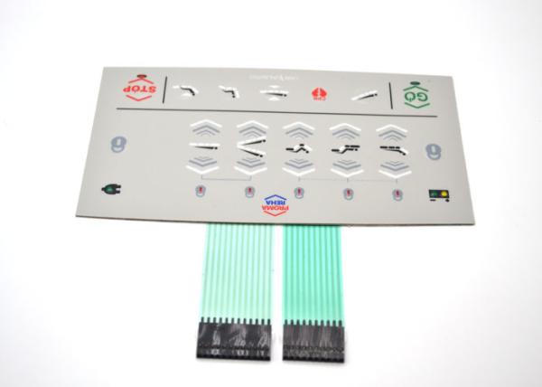 Moisture Proof LED Membrane Switch Embossed Tactile Keypad For Medical
