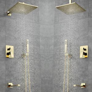 China Brushed Gold Black Silver Embedded OEM Concealed Basin Mixer on sale