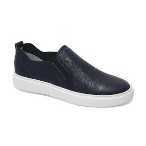 Quality Anti Skid Summer Comfortable Navy Mens Leather Sneakers wholesale