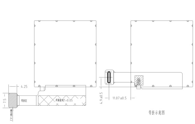 240x240 Square LCD Display TFT 1.54" Inch With Touch Screen OEM ODM