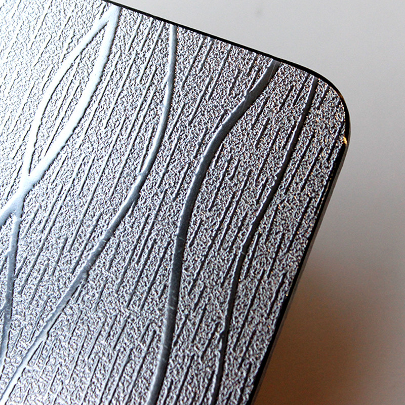 Scratch-Proof Stainless Steel Sheet Embossed Metal Sheet Texture for Kitchen Countertops