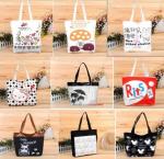 hot-transfer canvas shopping bag
