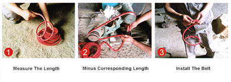 Shock Absorption Power Twist Plus Link PU V Belt For Machine Spare Parts