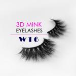 Black Natural Looking Fake Eyelashes , 25MM Length Thick False Eyelashes