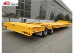 35-80 Ton Drop Deck Lowboy Semi Trailer With Four Big Double Air Chamber