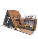 Customizable and Durable Wooden A-Shaped Steel Structure House for Modern