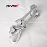 Aluminum Transmission Line Hardware Hot Line Clamp With Galvanized Steel Bolt