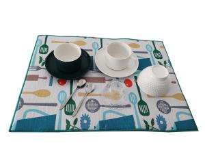 Quality Microfiber Fast Drying Dishes Mat 40x45cm 100 Polyester wholesale