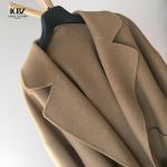 Mid-Length Slim Woolen Coat for Women End Cashmere Coat Standard Thickness