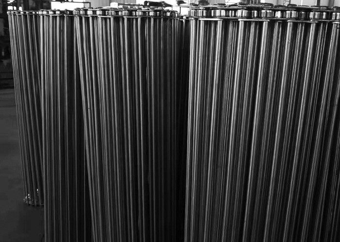 Long Life Stainless Steel Chain Mesh Conveyor Belt Punching / Weaving Type