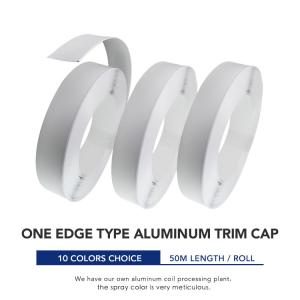 Quality ASTM 50m/Roll Aluminum Trim Cap Letter Profile One Edge Type wholesale