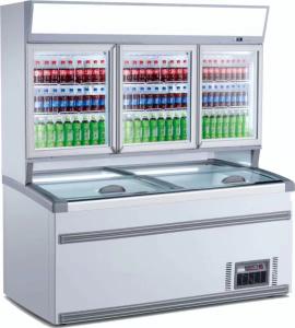 Quality Frozen Foods Sliding Door Restaurants Commercial Display Freezer wholesale