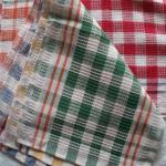 6 Colors Jacquard Cotton Tea Towels 42 * 64cm 300 - 500 GSM For Dish Cloth