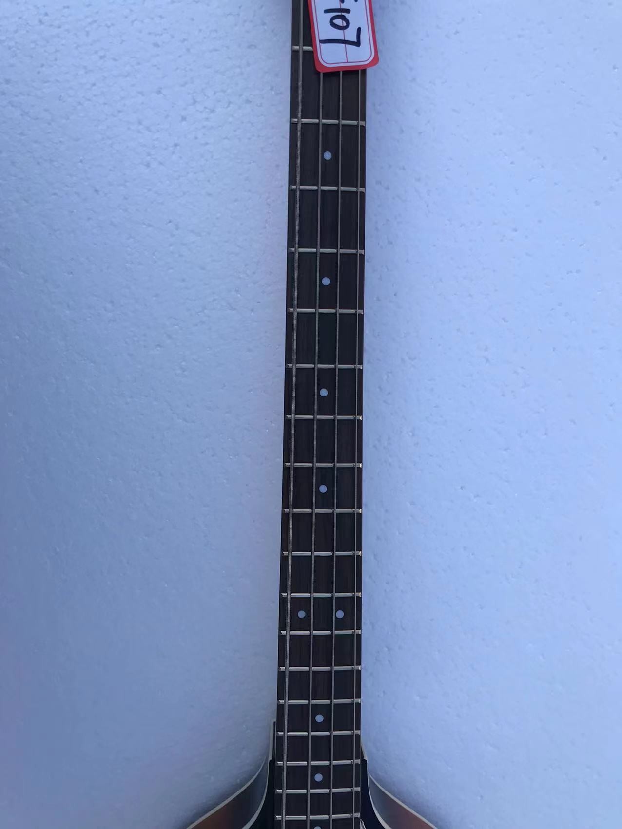 Custom Flamed Tiger Top Maple Back Korean Hardwares Genuine Hofner HI-S ERIES B-Bass 4 Strings Bass Guitar