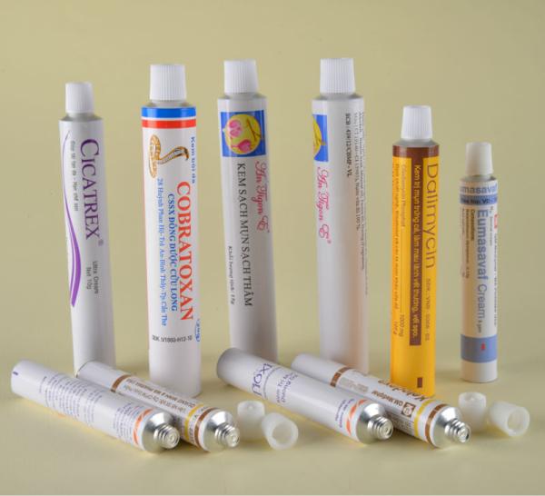 Pharmaceutical packaging tubes Empty Collapsible aluminum tubes for Medicial