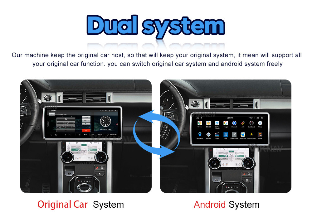 L551 L538 Range Rover Car Stereo Android 9 System Built In WiFi