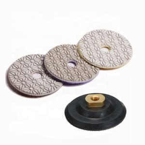 Quality 3mm Concrete Polishing Pads Resin Bonded Flexible Diamond Polishing Pads wholesale
