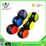 Rubber Gym Exercise Ball Medicine Ball With Grip Customized Color