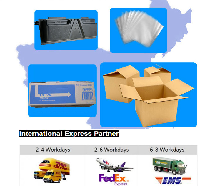 Black Copier Toner Cartridge Kyocera TK-170 For ECOSYS P2135d P2135dn
