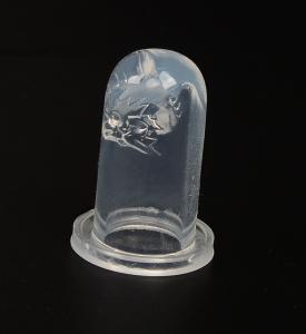 Quality Transparent Color Lipstick Silicone Mold Cat Head Pattern Silicone Case wholesale