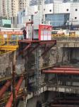 Q345B Steel 1000kg Material Rack And Pinion Hoist Lift For Tunnel