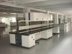 Corrosion Resistant Full Steel Lab Island Bench / Desk Lab Systems Furniture
