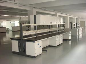 Quality Corrosion Resistant Full Steel Lab Island Bench / Desk Lab Systems Furniture wholesale