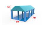 Blue Outdoor Inflatable Tents Portable Air Structure Customized