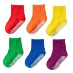 Non Slip Ankle Children'S Cotton Socks Navy Blue For Toddlers Boys Girls