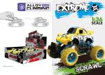 EN71 & 7P Cool Toys For Boys Alloy Vehicle Truck Pull Back Graffiti Painting