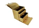 CMYK Kraft Paper Drawer Box , FSC Custom Slide Box Packaging