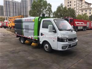 Quality Dongfeng Mini Road Sweeper Truck 4 Units Brushes Street Vacuum Cleaner Truck wholesale