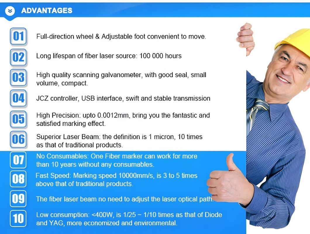 High Quality Low Price Portable Fiber Laser Marking Machine Metal Free Sample Marking Mini Laser Marker