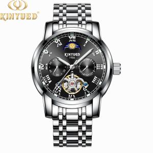 Quality Stainless Steel Tourbillon Mechanical Watch Shockproof Long Life Span wholesale