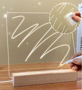Quality Unique Design Dry Erase Board Light Up Acrylic Stand With Light For Desk Memo Home wholesale