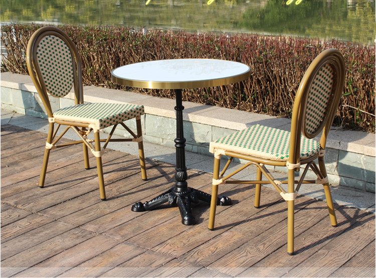 French Bistro Chair Outdoor Garden Furnitures Cafe Chair And Table UK-GD014