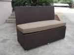 7pcs garden rattan furniture with high back