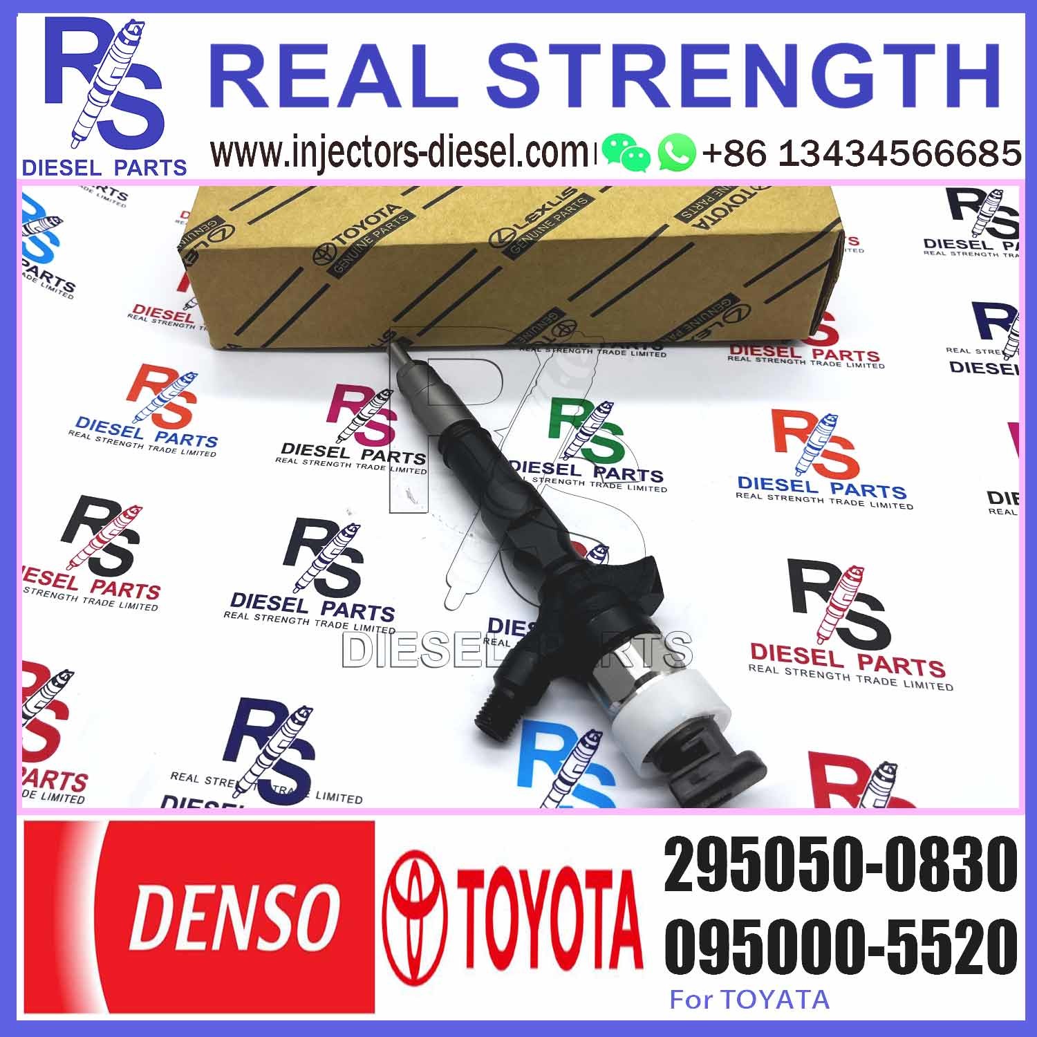New Diesel Fuel Injector 295050-0830 For Toyota Dyna 1KD-FTV 23670-39395 23670-30390
