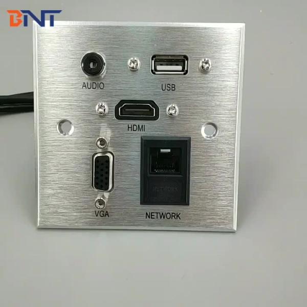Hot sale aluminum electrical wall mount media panel socket