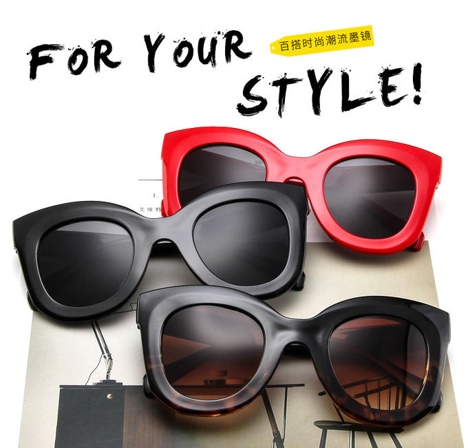 Butterfly Frame Sunglasses Fashionable Unisex Square Solaires