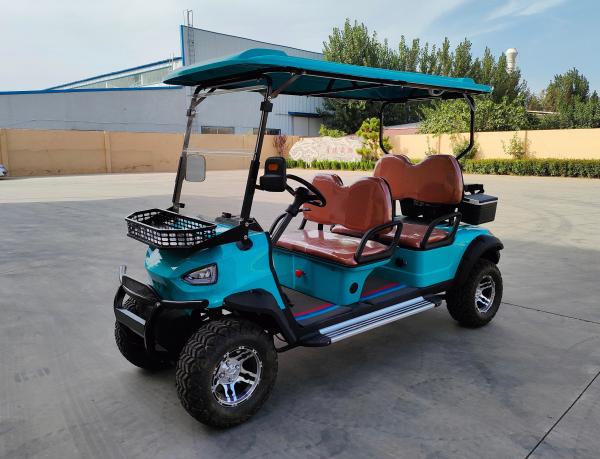 Factory Made Road Legal Blue Lithium Battery Power Electric Golf Cart 2 4 6 8